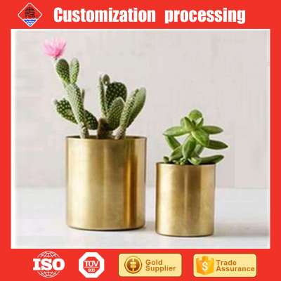 Stainless Steel Copper Plated Flower Pot