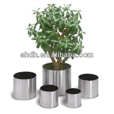 Brushed Stainless Steel Planter